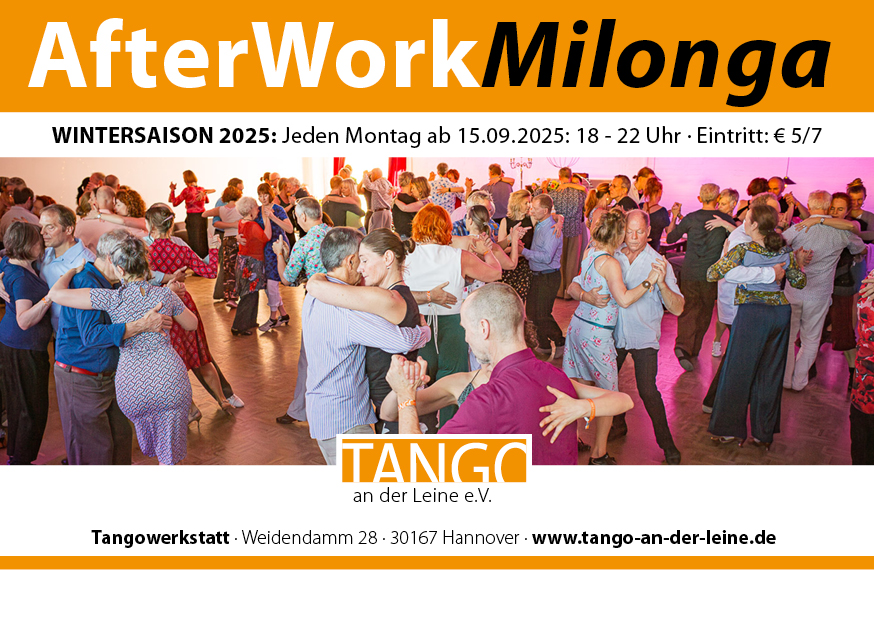 AfterWork Milonga jeden Montag von Tango an der Leine in Hannover