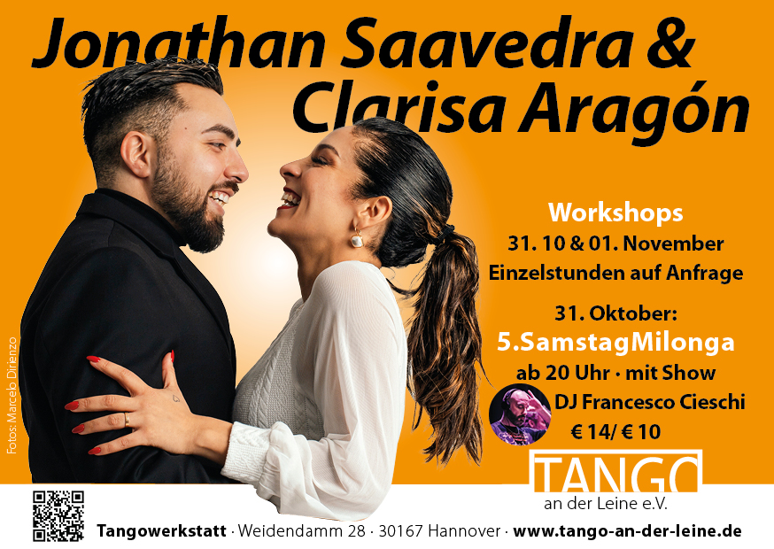 Jonathan und Clarisa 2026 am 31. Oktober in Hannover bei Tango an der Leine
